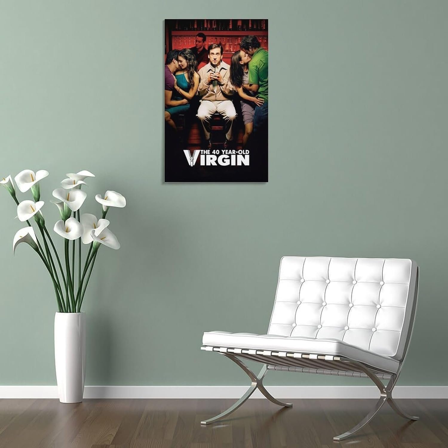 Room Aesthetic Poster Classic Movie The 40 Year Old Virgin Movie Posters Cool Artwork Wall Art Home Decor Gift Ideas Poster Decorative Painting Canvas Wall Art Living Room...