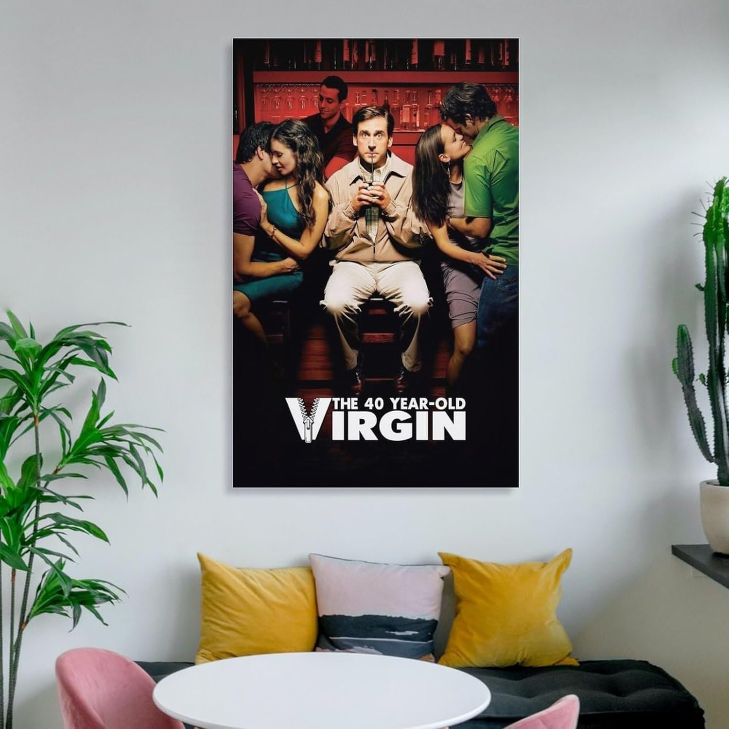 Room Aesthetic Poster Classic Movie The 40 Year Old Virgin Movie Posters Cool Artwork Wall Art Home Decor Gift Ideas Poster Decorative Painting Canvas Wall Art Living Room...