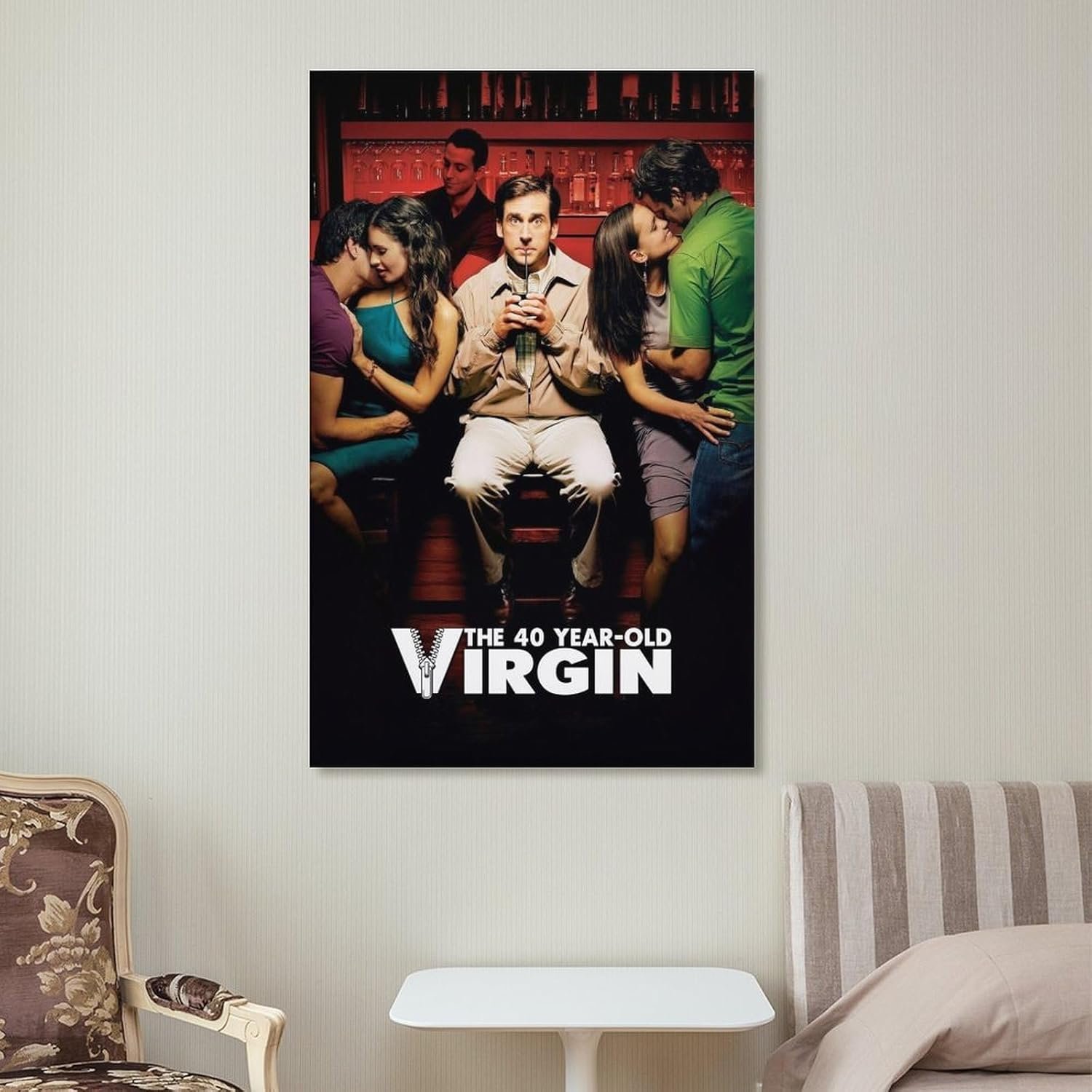 Room Aesthetic Poster Classic Movie The 40 Year Old Virgin Movie Posters Cool Artwork Wall Art Home Decor Gift Ideas Poster Decorative Painting Canvas Wall Art Living Room...
