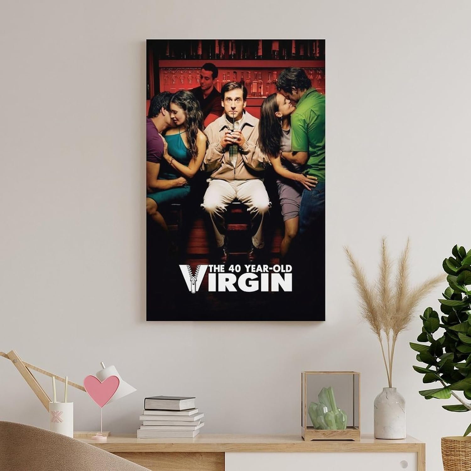Room Aesthetic Poster Classic Movie The 40 Year Old Virgin Movie Posters Cool Artwork Wall Art Home Decor Gift Ideas Poster Decorative Painting Canvas Wall Art Living Room...