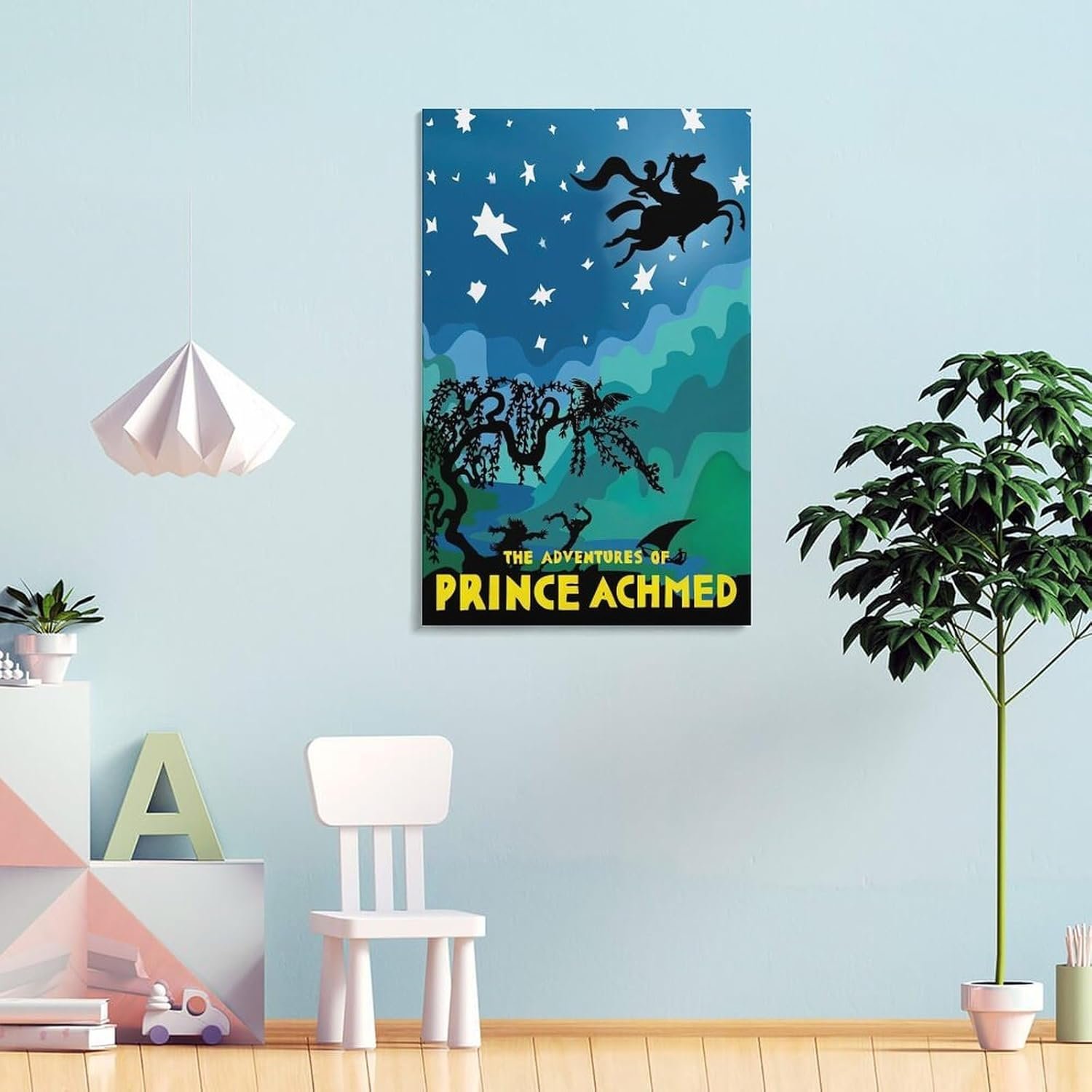 Room Aesthetic Poster Classic Movie The Adventures of Prince Achmed Movie Posters Cool Artwork Wall Art Home Decor Gift Ideas Canvas Art Poster And Wall Art Picture Print Modern...