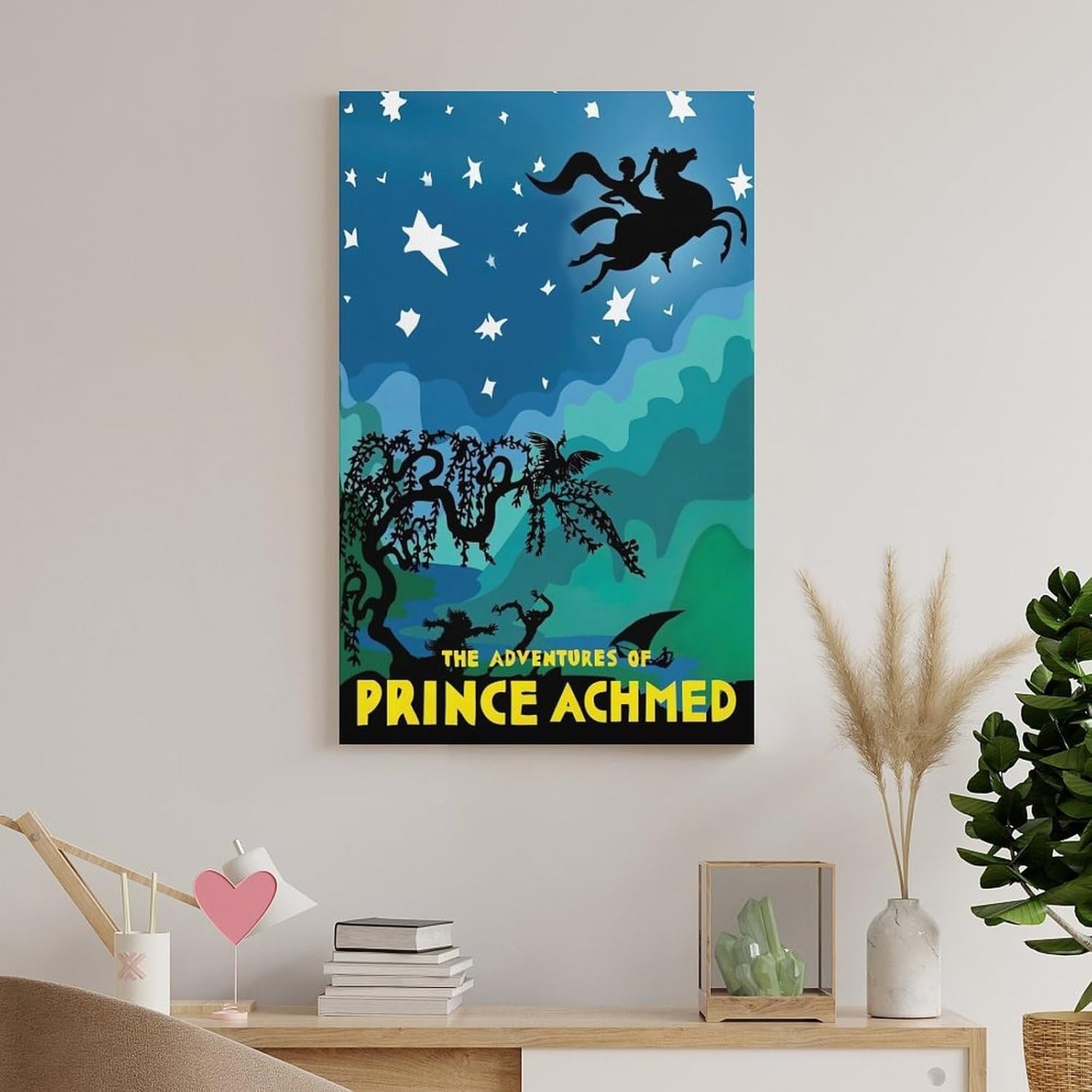 Room Aesthetic Poster Classic Movie The Adventures of Prince Achmed Movie Posters Cool Artwork Wall Art Home Decor Gift Ideas Canvas Art Poster And Wall Art Picture Print Modern...