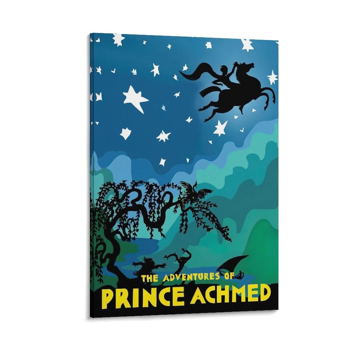 Room Aesthetic Poster Classic Movie The Adventures of Prince Achmed Movie Posters Cool Artwork Wall Art Home Decor Gift Ideas Canvas Art Poster And Wall Art Picture Print Modern...