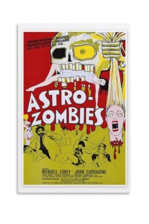 Room Aesthetic Poster Classic Movie The Astro-Zombies Movie Posters Cool Artwork Wall Art Home Decor Gift Ideas Poster Decorative Painting Canvas Wall Art Living Room Posters...