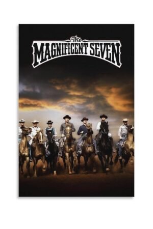 Room Aesthetic Poster Classic Movie The Magnificent Seven Movie Posters Cool Artwork Wall Art Home Decor Gift Ideas Canvas Art Poster And Wall Art Picture Print Modern Family...