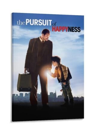 Room Aesthetic Poster Classic Movie The Pursuit of Happyness Movie Posters Cool Artwork Wall Art Home Decor Gift Ideas Canvas Art Poster And Wall Art Picture Print Modern Family...
