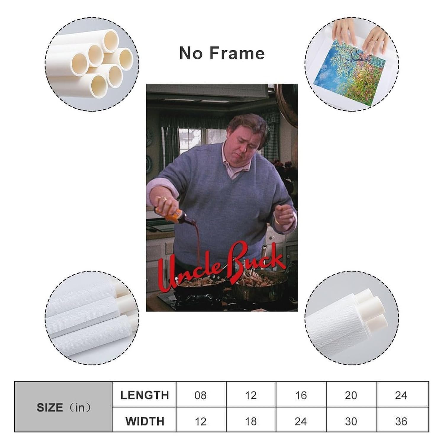 Room Aesthetic Poster Classic Movie Uncle Buck Movie Posters Cool Artwork Wall Art Home Decor Gift Ideas Canvas Art Poster And Wall Art Picture Print Modern Family Bedroom Decor...