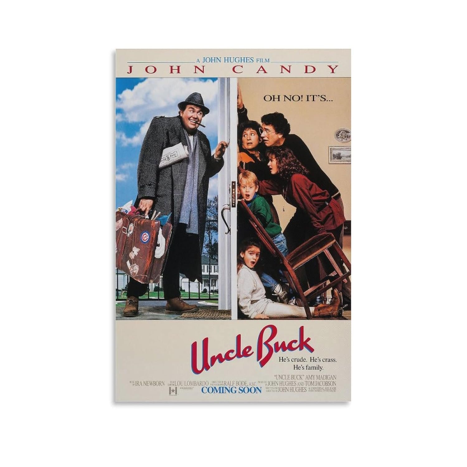 Room Aesthetic Poster Classic Movie Uncle Buck Movie Posters Cool Artwork Wall Art Home Decor Gift Ideas Canvas Art Poster And Wall Art Picture Print Modern Family Bedroom Decor...