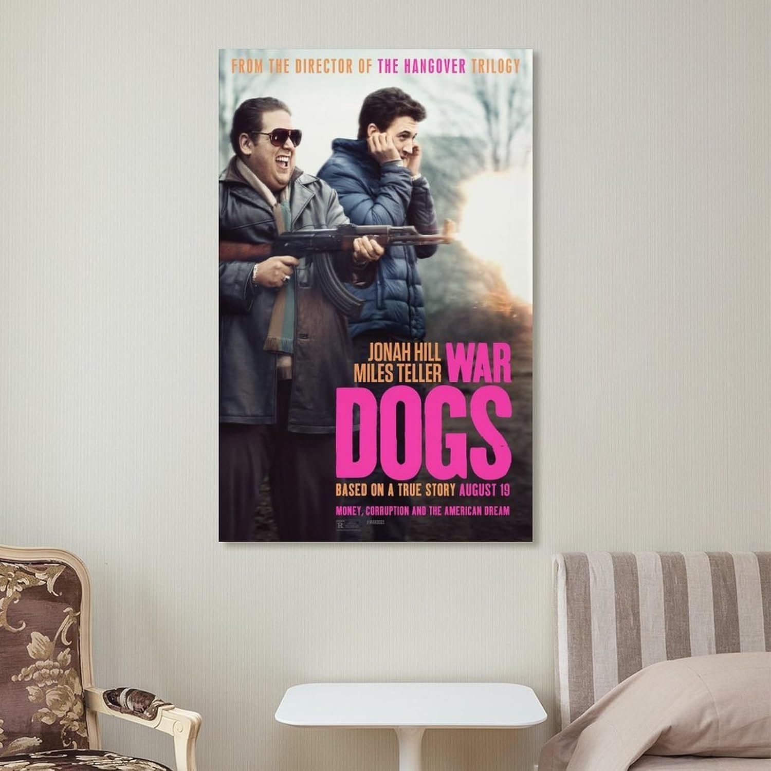 Room Aesthetic Poster Classic Movie War Dogs Movie Posters Cool Artwork Wall Art Home Decor Gift Ideas Poster Decorative Painting Canvas Wall Art Living Room Posters Bedroom...