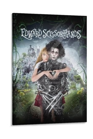 Room Aesthetic Poster Themed Classic Movie Edward Scissorhands Movie Posters Cool Artwork Wall Art Home Decor Gift Ideas Prints Poster Decorative Painting Canvas Wall Art Living...