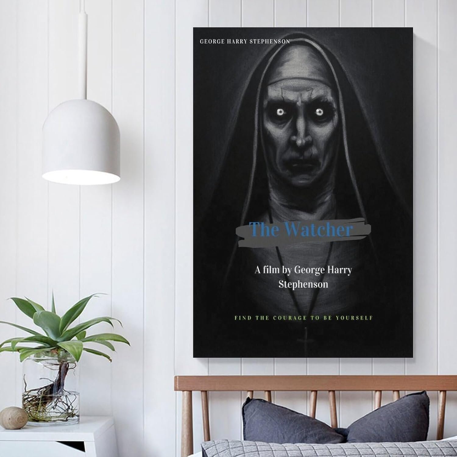Room Decor Posters The Watcher Movie Posters Horror Decor Room Aesthetic Posters Cool Artwork Wall Art Home Decor Gift Ideas Poster Decorative Painting Canvas Wall Art Living...