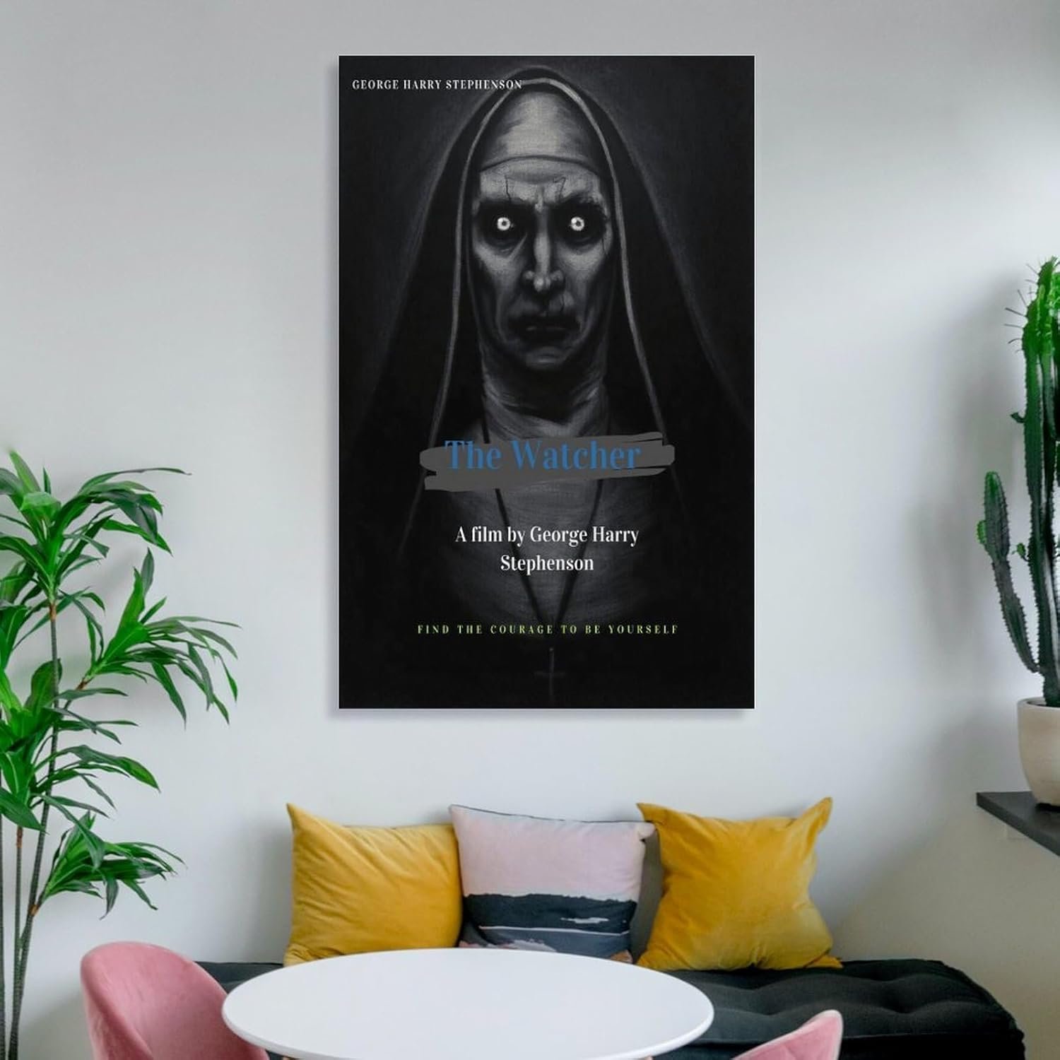 Room Decor Posters The Watcher Movie Posters Horror Decor Room Aesthetic Posters Cool Artwork Wall Art Home Decor Gift Ideas Poster Decorative Painting Canvas Wall Art Living...