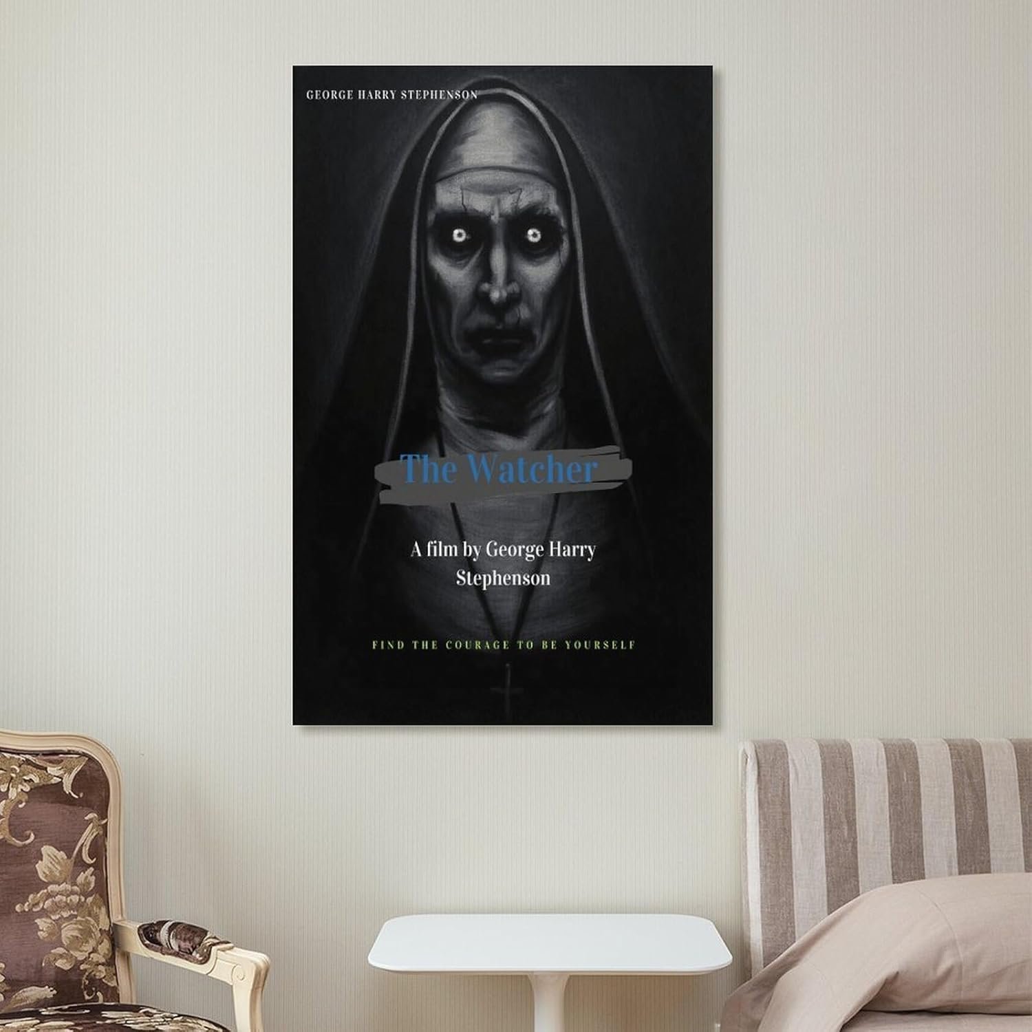 Room Decor Posters The Watcher Movie Posters Horror Decor Room Aesthetic Posters Cool Artwork Wall Art Home Decor Gift Ideas Poster Decorative Painting Canvas Wall Art Living...