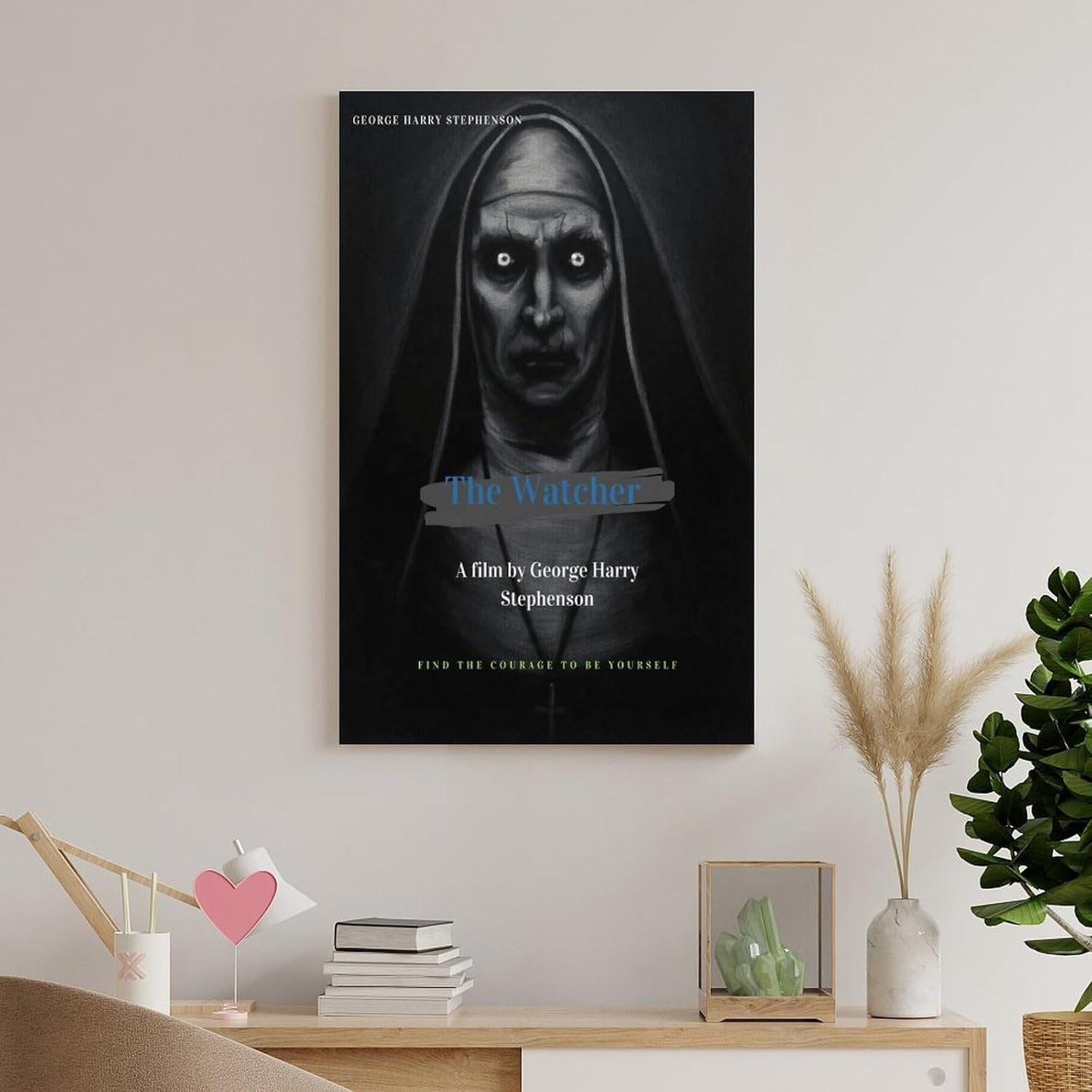 Room Decor Posters The Watcher Movie Posters Horror Decor Room Aesthetic Posters Cool Artwork Wall Art Home Decor Gift Ideas Poster Decorative Painting Canvas Wall Art Living...