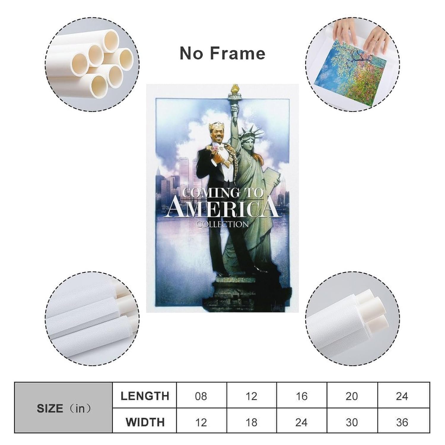 Room Posters Coming To America Movie Posters Cool Artwork Wall Art Home Decor Posters Gift Ideas Poster Decorative Painting Canvas Wall Art Living Room Posters Bedroom Painting...