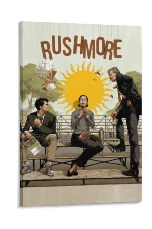 Room Posters Rushmore Movie Posters Custom Poster Poster Decorative Painting Canvas Wall Art Living Room Posters Bedroom Painting 20x30inch(50x75cm)