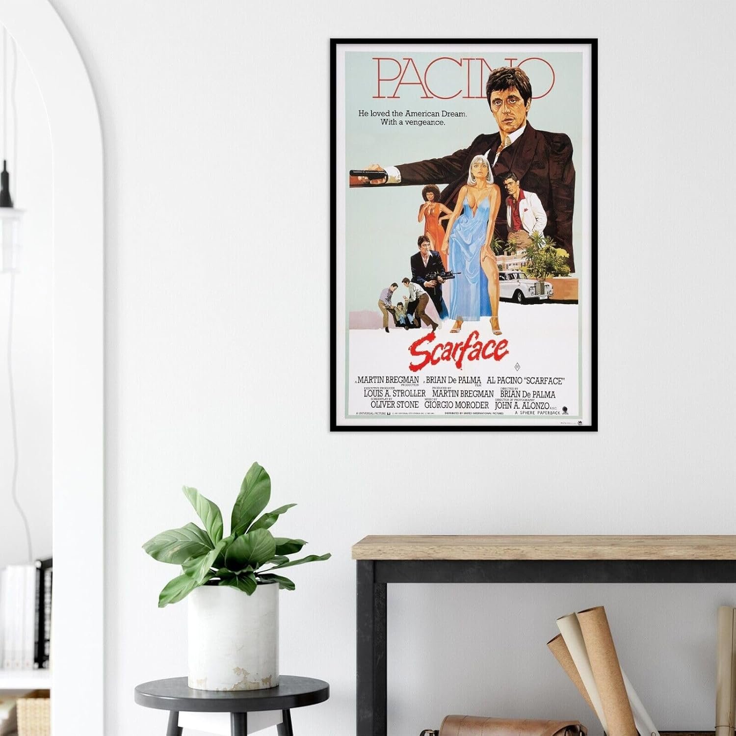 Scarface - Al Pacino - US Version #2 - Vintage Classic Movie Poster-8 x 12 Inches