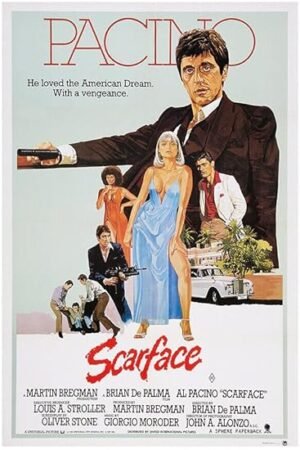 Scarface - Al Pacino - US Version #2 - Vintage Classic Movie Poster-8 x 12 Inches