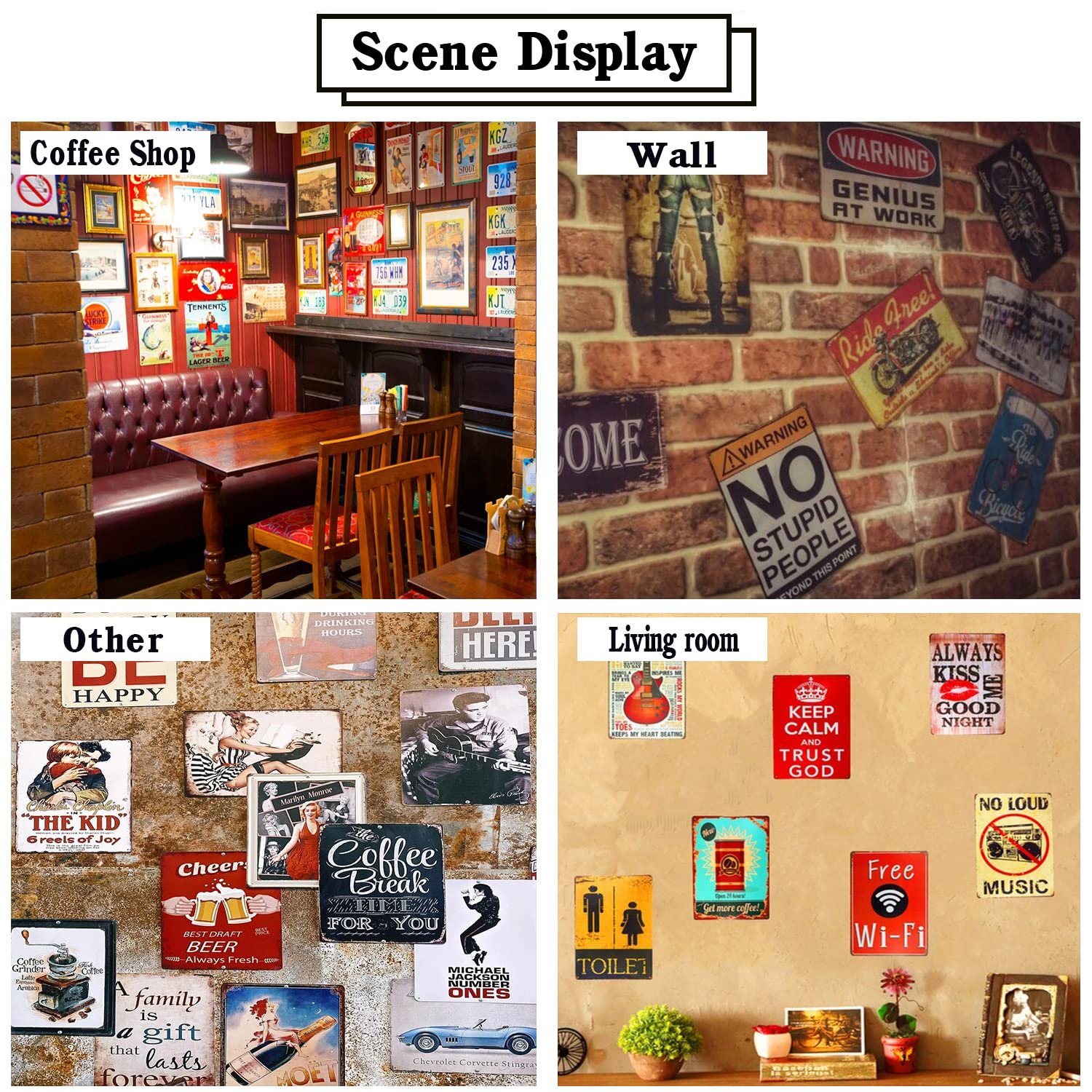 Scottish Terrier Dog Coffee Company Metal Sign Rustic Decoration Vintage Tin Sign Home Kitchen Bar Cafe Club Cave Wall Decor Funny Dog Tin Sign 12 X 8 Inch