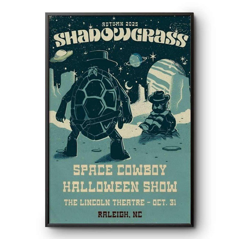 Shadowgrass Space Cowboy Halloween Show Raleigh NC Oct 31 2025 Poster