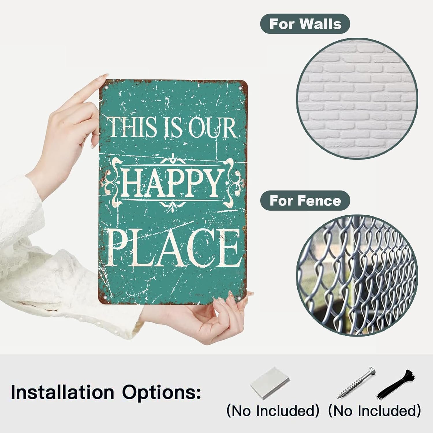 She Shed Decor Metal Tin Sign She Shed Rules Sign Farmhouse Wall Sign for Home Kitchen Garden Women Cave Gift for Girlfriend Ladies 12 * 8in