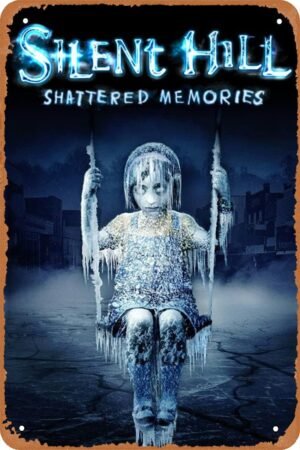 Silent Hill Shattered Memories Poster Vintage Game Tin Sign Metal Sign 8x12 Inch
