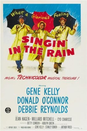 Singin in The Rain 1952 - Vintage Classic Movie Poster-24 x 36 Inches