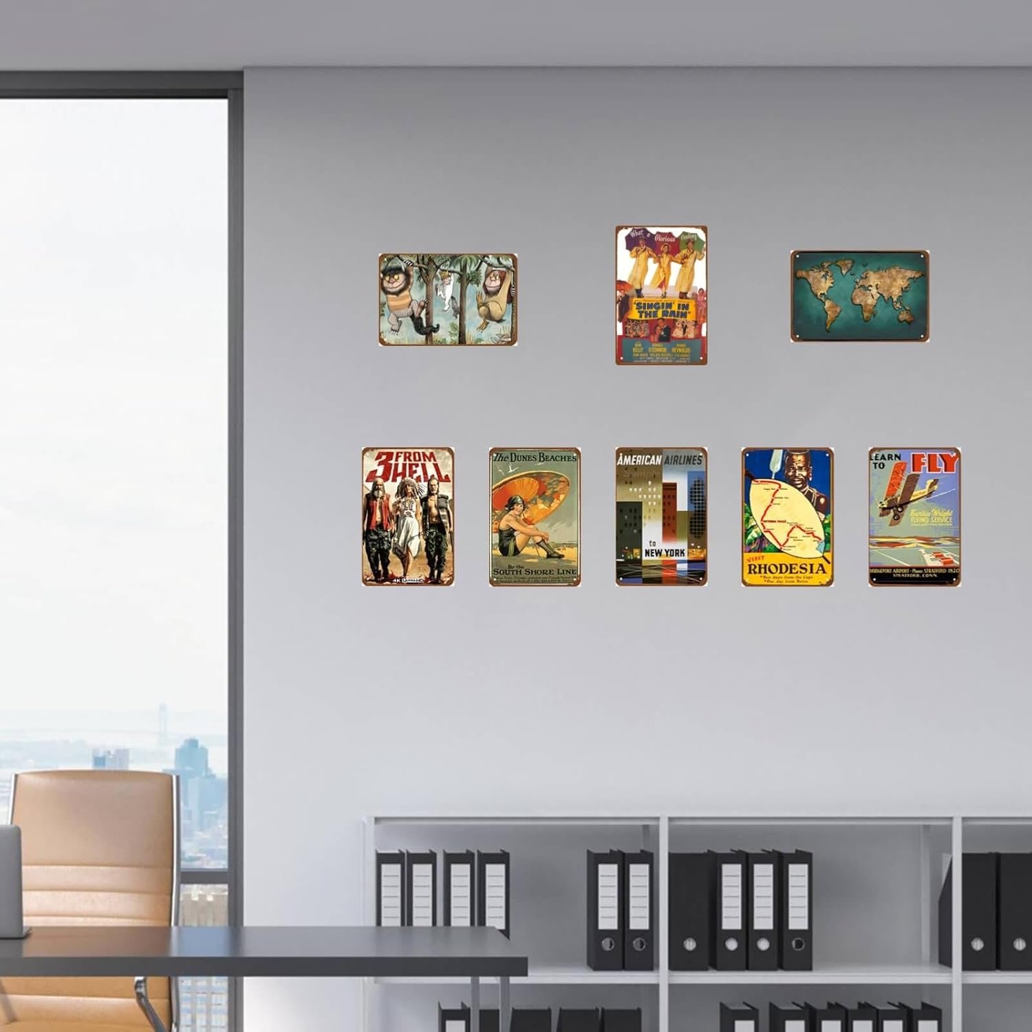 Singing In The Rain 1952 Movie Metal Wall Tin Sign Old Movies Retro Retro Gift Man Cave Decor Vintage Decorations Retro Romantic Romance Film 8"x12"