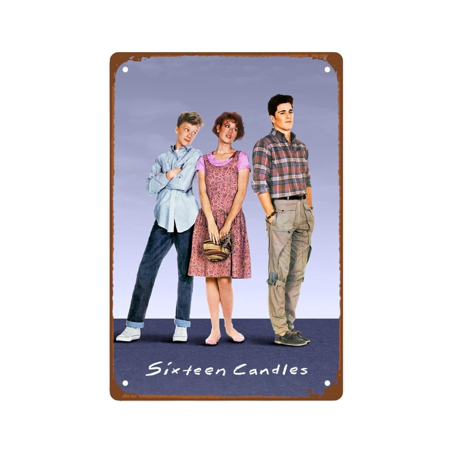Sixteen Candles 1984 Movies Man Cave Decor Comedy Romance Films Casual Metal Wall Tin Sign Retro Gift Vintage Romantic Comedy Movies Decorations 8"x12"