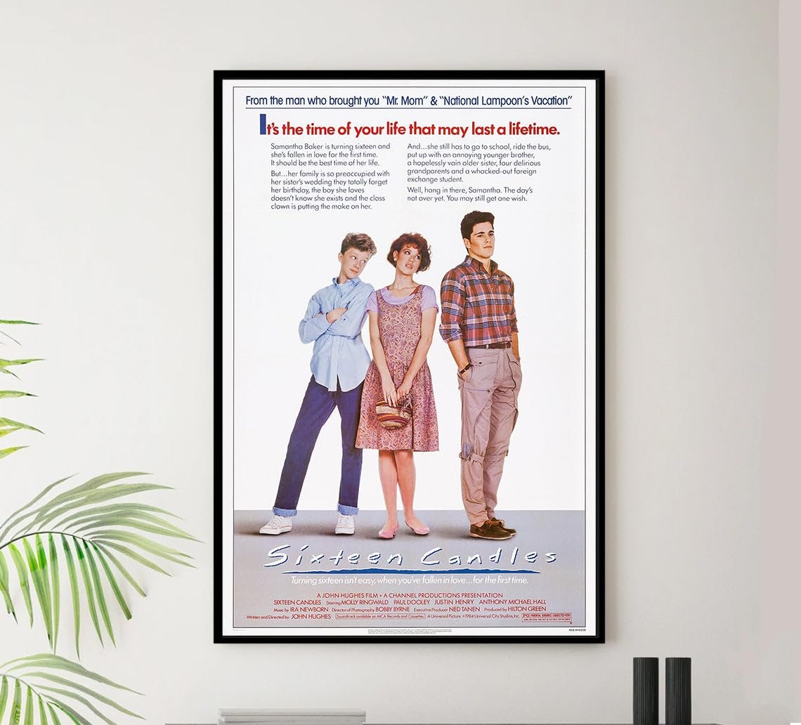 Sixteen Candles 1984 - Vintage Classic Movie Poster-24 x 36 Inches