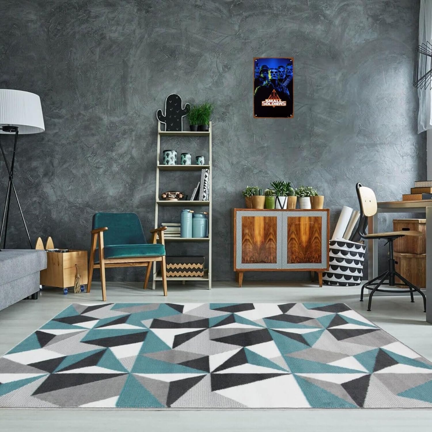 Small Soldiers Movies Metal Wall Tin Sign Combat Toy Soldiers Movies Man Cave Decor Retro Gift Vintage Fantasy Science Fiction Film Decorations 8"x12"