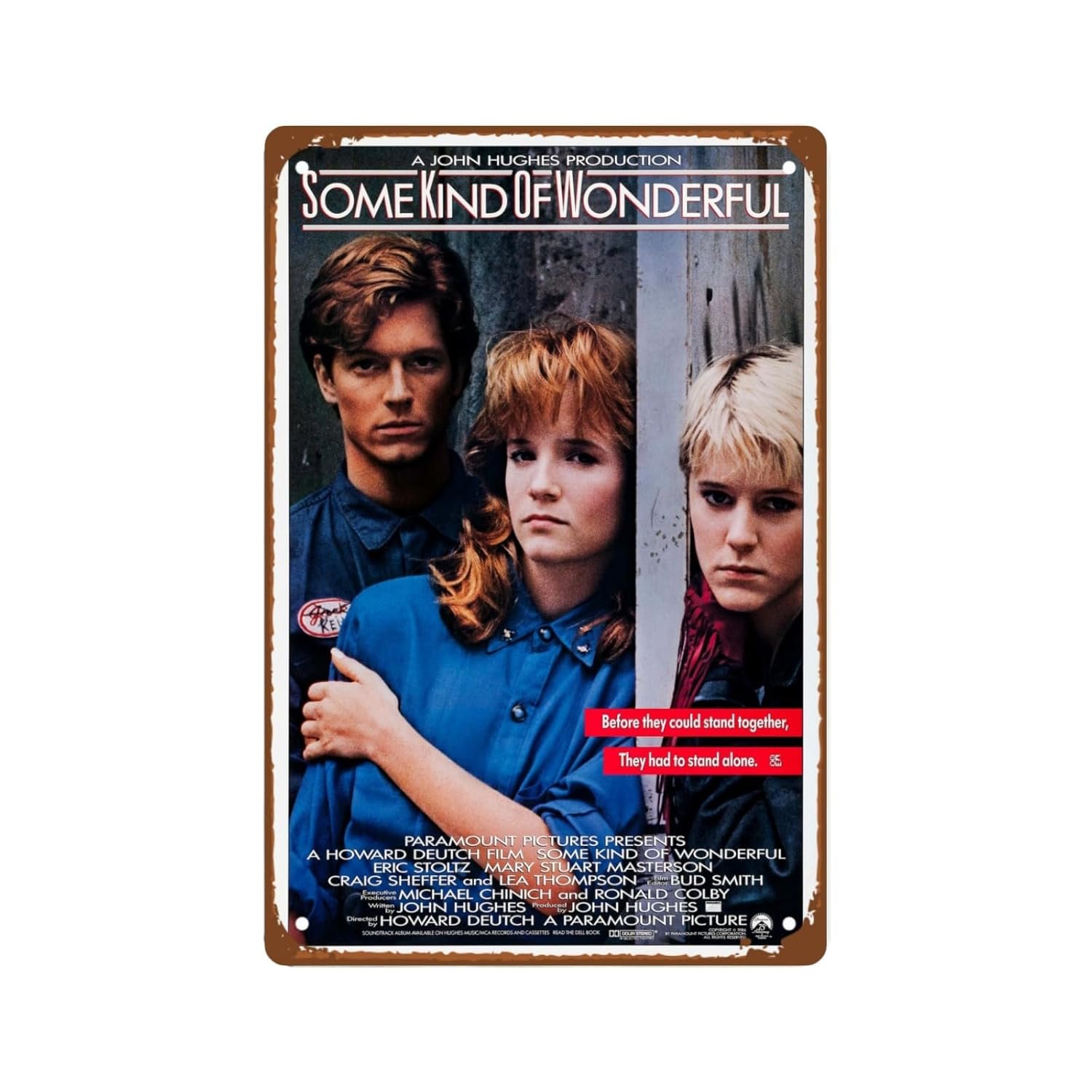 Some Kind Of Wonderful Metal Wall Tin Sign Retro Film Poster Rustic Retro Gift Man Cave Decor Vintage Decorations Classic Film Poster 8"x12"