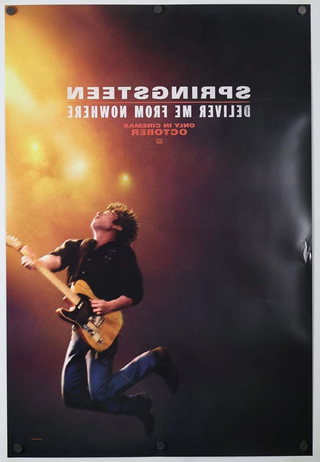 SPRINGSTEEN DELIVER ME FROM NOWHERE MOVIE POSTER 2 Sided ORIGINAL INTL Advance 27x40 BRUCE SPRINGSTEEN