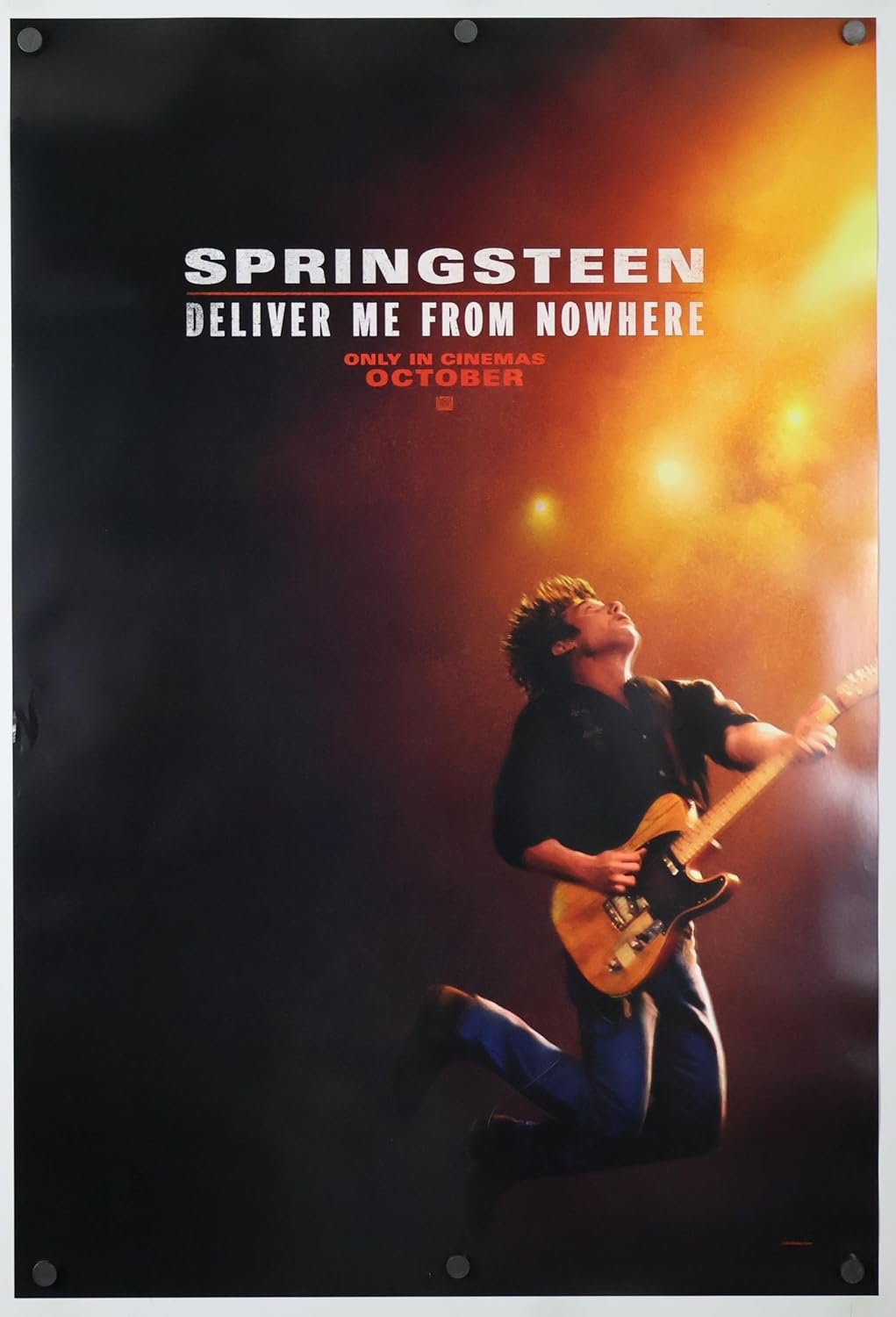SPRINGSTEEN DELIVER ME FROM NOWHERE MOVIE POSTER 2 Sided ORIGINAL INTL Advance 27x40 BRUCE SPRINGSTEEN