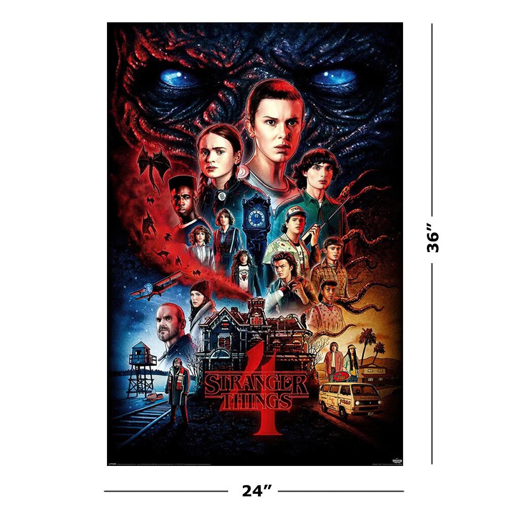Stranger Things 4 - TV Show Poster (Regular One Sheet Season 4) (Size: 24 x 36")
