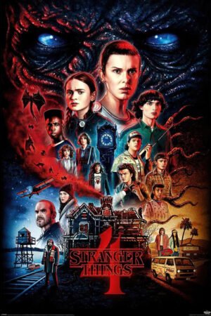 Stranger Things 4 - TV Show Poster (Regular One Sheet Season 4) (Size: 24 x 36")