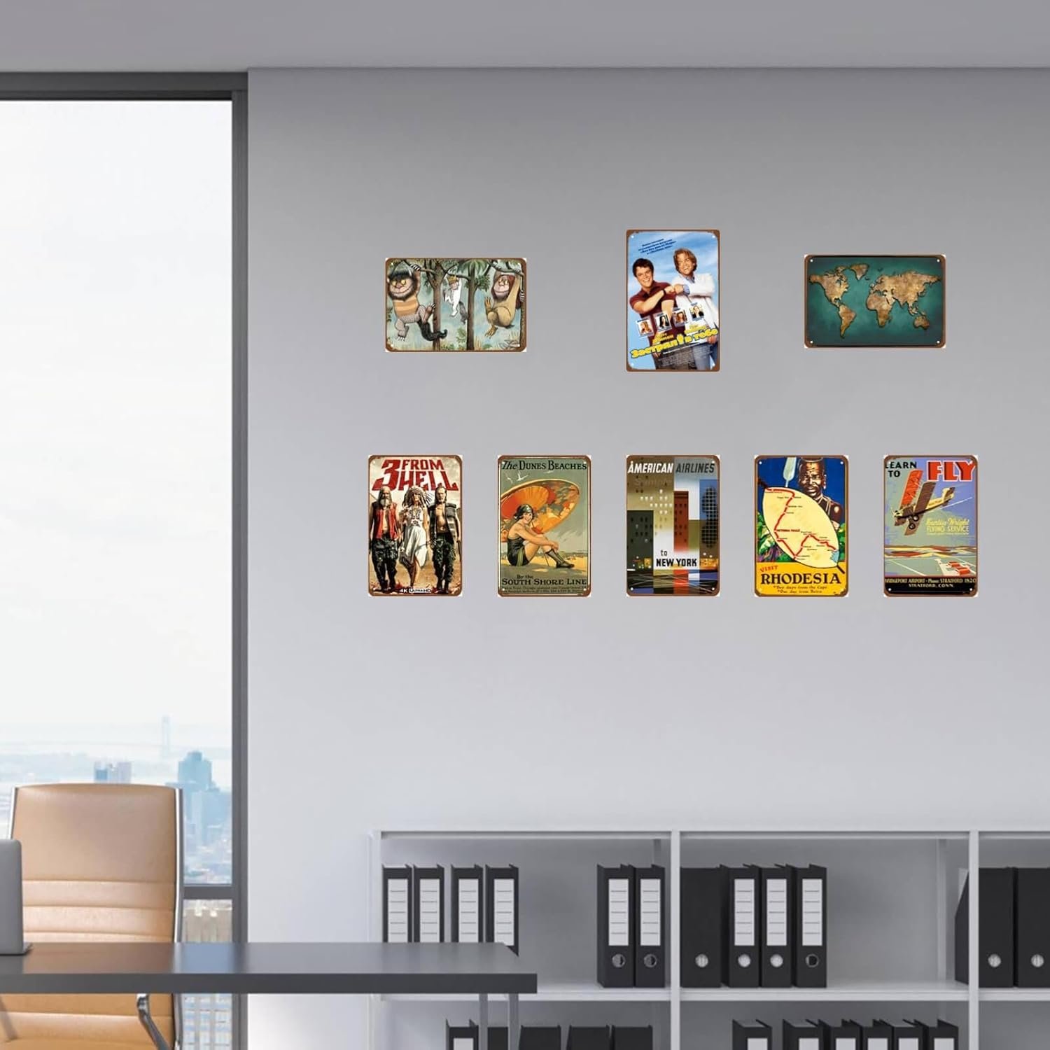 Stuck On You Metal Wall Tin Sign Classic Film Poster Modern Retro Gift Man Cave Decor Vintage Decorations Classic Crime Comedy Movie 8"x12"