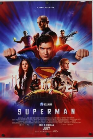 SUPERMAN MOVIE POSTER 2 Sided ORIGINAL INTL Style F 27x40 James Gunn - 2025 Glossy