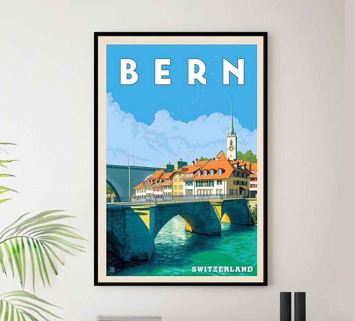 Switzerland - Bern - Vintage Travel Poster-24 x 36 Inches