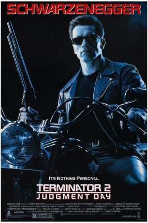 T2 - Judgement Day - Movie Poster - Arnold Schwarzenegger - US Version-24 x 36 Inches