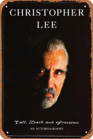 Tall, Dark and Gruesome Horror Movie Poster Tin Sign Vintage Metal Sign Retro Wall Decor 12x8 Inches