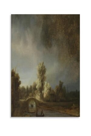 tendayougo Art Posters The Stone Bridge Rembrandt Van Rijn Painting Posters Poster Decorative Painting Canvas Wall Art Living Room Posters Bedroom Painting 08x12inch(20x30cm)