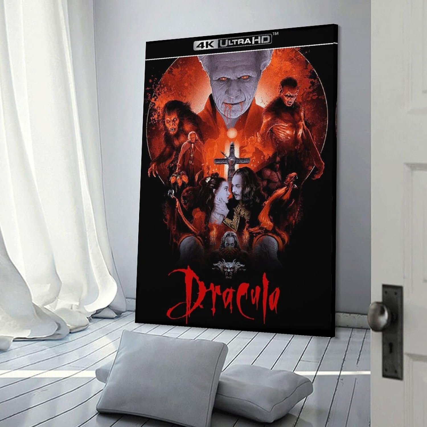 tendayougo Horror Poster Bram Stokers Dracula Poster Poster Decorative Painting Canvas Wall Art Living Room Posters Bedroom Painting 20x30inch(50x75cm)