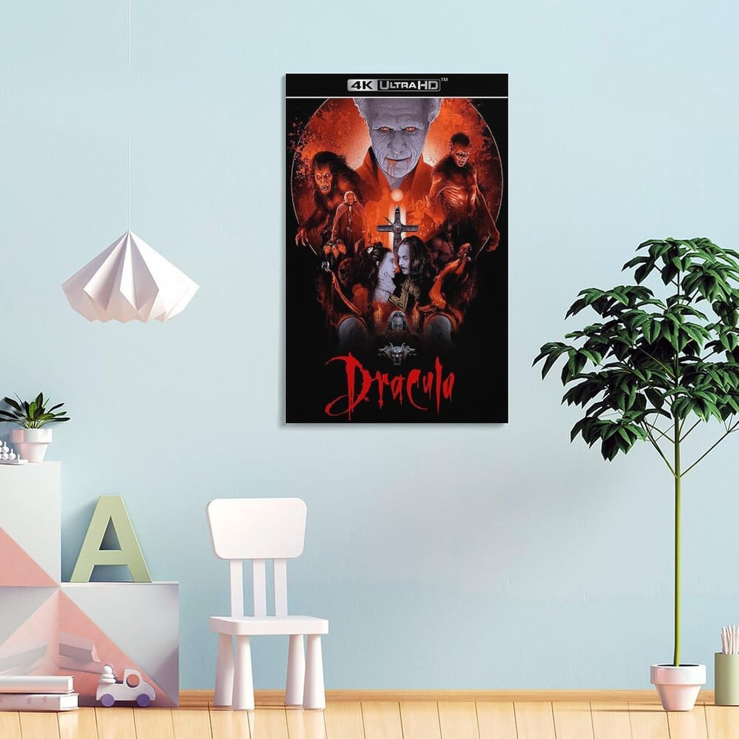 tendayougo Horror Poster Bram Stokers Dracula Poster Poster Decorative Painting Canvas Wall Art Living Room Posters Bedroom Painting 20x30inch(50x75cm)