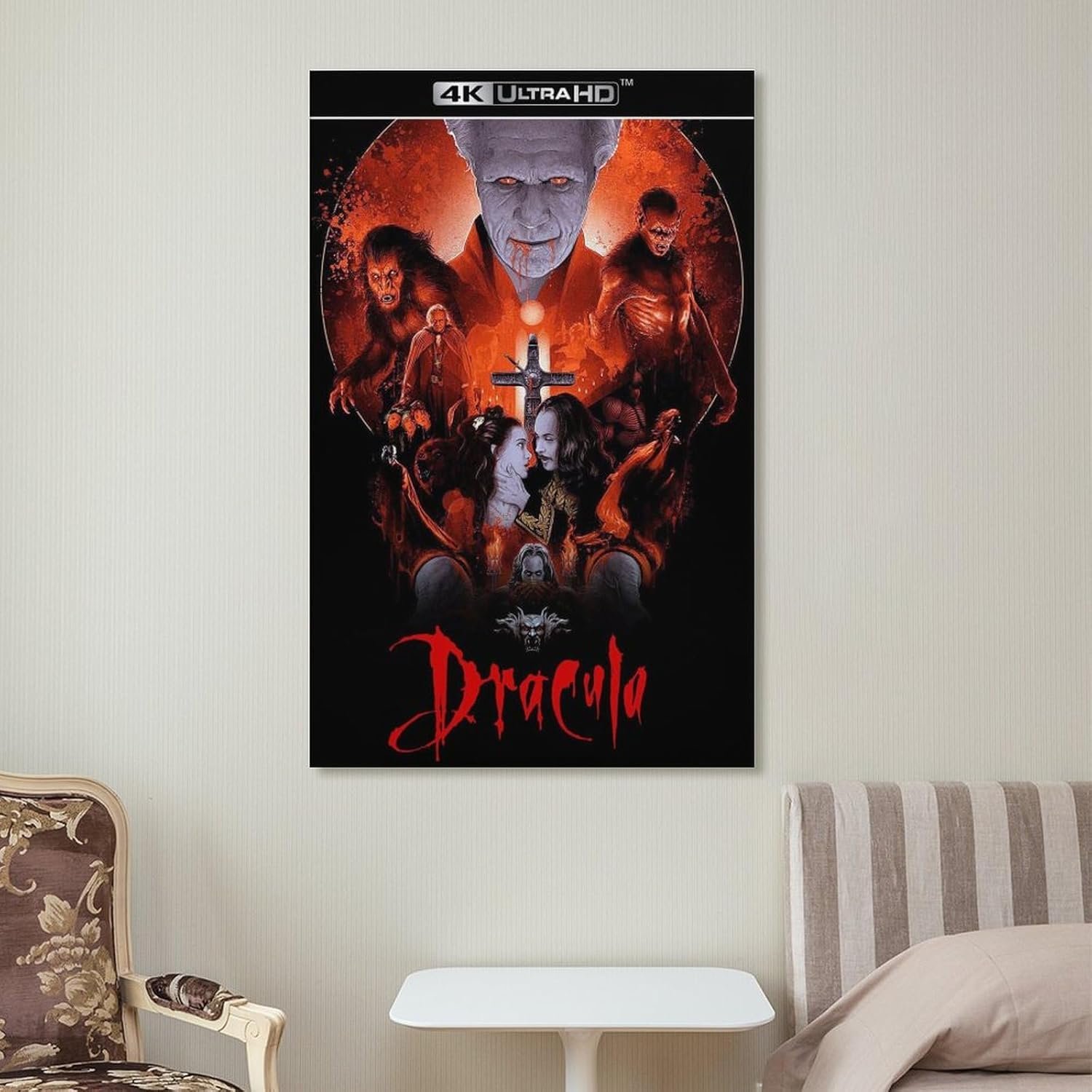 tendayougo Horror Poster Bram Stokers Dracula Poster Poster Decorative Painting Canvas Wall Art Living Room Posters Bedroom Painting 20x30inch(50x75cm)