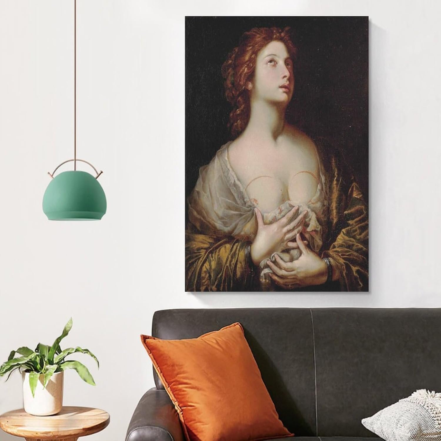 tendayougo Saint Agatha by Andrea Vaccaro Prints Poster Decorative Painting Canvas Wall Art Living Room Posters Bedroom Painting 12x18inch(30x45cm)
