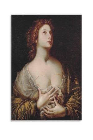 tendayougo Saint Agatha by Andrea Vaccaro Prints Poster Decorative Painting Canvas Wall Art Living Room Posters Bedroom Painting 12x18inch(30x45cm)