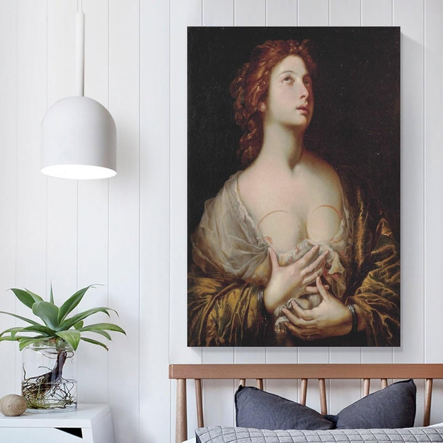 tendayougo Saint Agatha by Andrea Vaccaro Prints Poster Decorative Painting Canvas Wall Art Living Room Posters Bedroom Painting 12x18inch(30x45cm)