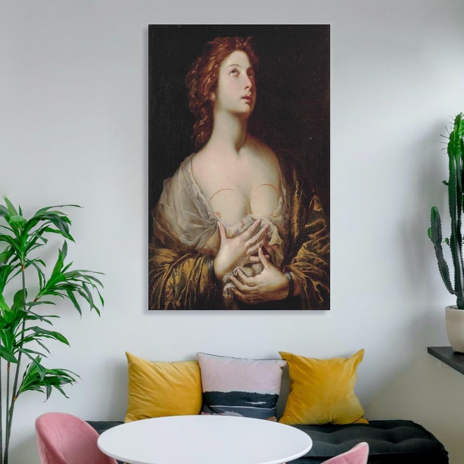 tendayougo Saint Agatha by Andrea Vaccaro Prints Poster Decorative Painting Canvas Wall Art Living Room Posters Bedroom Painting 12x18inch(30x45cm)