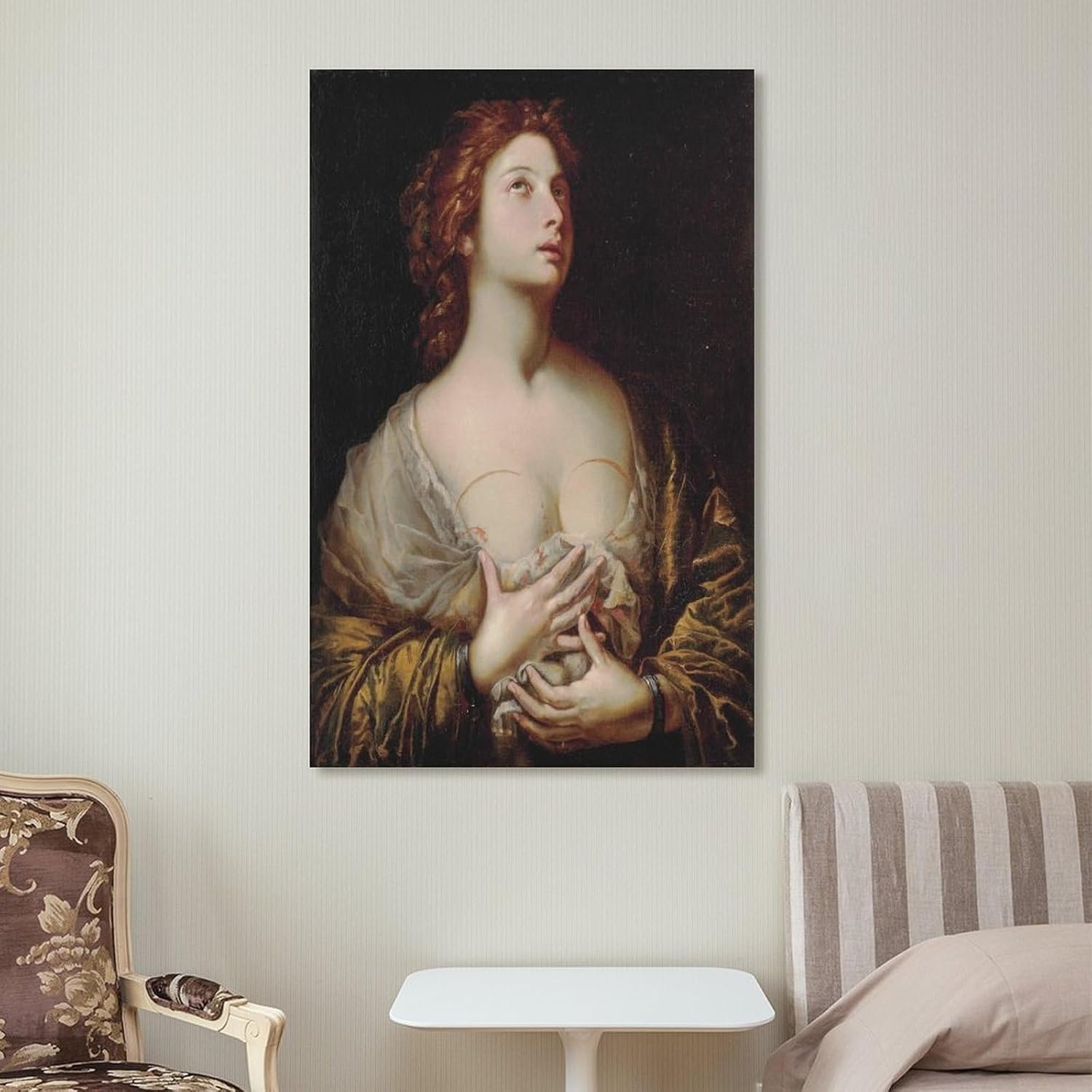 tendayougo Saint Agatha by Andrea Vaccaro Prints Poster Decorative Painting Canvas Wall Art Living Room Posters Bedroom Painting 12x18inch(30x45cm)